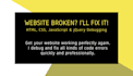 fix your website errors fast, expert debugging