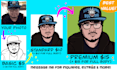 draw you a portrait in a flat and bold style like archer