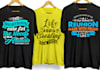 create custom typography t shirt design