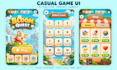 design mobile game UI UX screens menus and hud