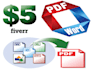 convert PDF into Excel or Word within 20 hours