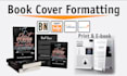 create print ready full wrap book cover for KDP and ingramspark