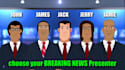 present your breaking news video cartoon style