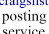 post 3 ads on craigslist using my account