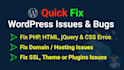 fix wordpress critical error, fix wordpress issues, fix wordpress website