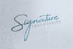 create a elegant signature with eye catching logo