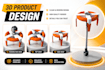 design your sketch into 3d model using sketchup