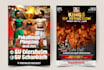 do poster design for concerts, clubs and movies with custom ai artwork