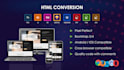 convert psd, png, jpg or PDF to responsive html webpage