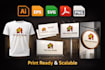 manually vector trace and redraw your logo fast