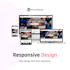 create modern responsive wordpress website, wordpress design