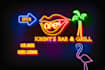 create unique Retro Neon Logo