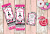 design a ticket style invite with a matching thank you tag