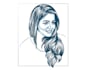 create a custom vector line art portrait