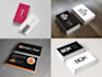 design double sided business card with a revision