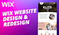 design responsive wix website design with HTML5 css3 bootstrap 5