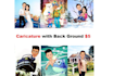 create cartoon, caricature, or story portrait of picture