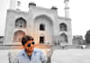 record a video at mughal king akbar royal palace