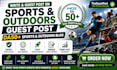 write and guest post on sports blogs with dofollow SEO backlinks