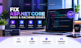 fix asp net core bugs and backend issues
