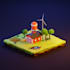 create 3d model with isometric style