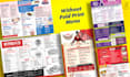 design professional and modern print menus for the restaurants and cafes