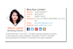 create responsive  HTML email signature