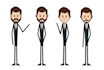 draw an unique stickman figure clipart