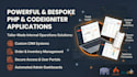 build a scalable and secure custom web application in PHP