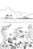 draw black and white line art of your picture