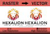 do manual vector tracing, convert image logo to vector quickly