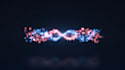 create a amazing particle logo intro