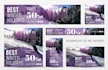 design 6 professional web banners for ads