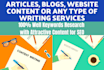 write well researched content for your website