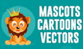 create clean non ai vector cartoon illustration mascot