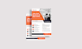 design a professional business flyer or postcard design