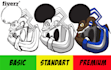 design a 2d vector cartoon character for you