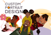 illustrate a custom portrait in my unique art style