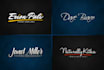 do handwritten modern signature logo design