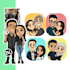 draw you as chibi anime cartoon couple