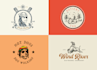 create hand drawn illustration logo design