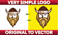 redraw, vectorize image, convert logo to vector