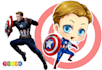 draw you as a superhero chibi