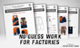 create factory ready tech packs for sports and activewear