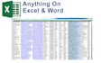 do any job using data entry, excel, word, google docs and much more