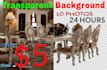 remove BACKGROUND in 24hrs 10 Images
