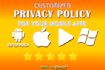write you a customised mobile application eula