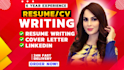 provide professional resume writing, CV and cover letter service