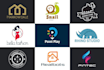 create flat minimalist logo in 24  hrs