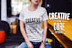 make a trendy typography tshirt design